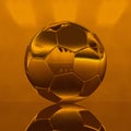 Gold Soccer Ball Illustration