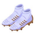 Football cleats icon, isometric style