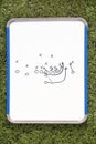 Football Clipboard with Play Diagram