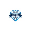 Football club logo. Soccer logo Design. Ball Vector Royalty Free Stock Photo