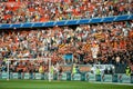 Football club Shakhtar Donetsk fans Royalty Free Stock Photo