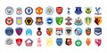 Football clubs of England. English Premier League 2021-2022. Ligue 1. French professional league. Kyiv, Ukraine - September 12, Royalty Free Stock Photo