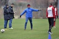 Football coach - Razvan Lucescu Royalty Free Stock Photo