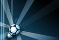 Football dark blue elegance background