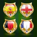 Football emblem Royalty Free Stock Photo