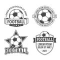 Football emblems Royalty Free Stock Photo