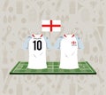 Football england sport wear tshirt