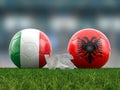 Football euro cup group B Italy vs Albania Royalty Free Stock Photo