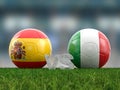 Football euro cup group B Spain vs Italy Royalty Free Stock Photo