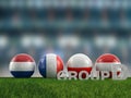 Football euro cup group D Royalty Free Stock Photo