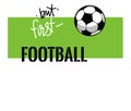 Football event banner