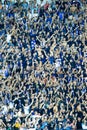 Football fans at the match between Shakhtar Donets Royalty Free Stock Photo