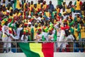 Football fans national team of Senegal in the stands