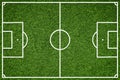 Football field, Closeup image of natural green grass soccer field Royalty Free Stock Photo