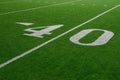 Forty Yard Line on Football Field Royalty Free Stock Photo