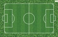 Football field or soccer field background. Green grass court for create soccer game. Vector