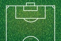 Football field or soccer field background. Green grass court for create soccer game. Vector