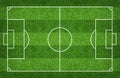 Football field or soccer field for background. Green lawn court for create game Royalty Free Stock Photo