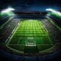 football field top view Royalty Free Stock Photo