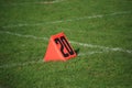 Football Field Yard Marker Royalty Free Stock Photo