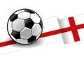 Football with flag - England