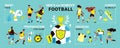 Football Flat Infographics