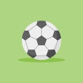 Football flat style icon. Soccer ball vector illustration.