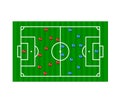 Football formation tactics Royalty Free Stock Photo