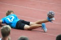 Football freestyle - Alexander Turlakov Royalty Free Stock Photo