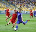 Football game Dynamo Kyiv vs Metalurh Zaporizhya Royalty Free Stock Photo