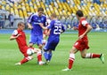 Football game Dynamo Kyiv vs Metalurh Zaporizhya Royalty Free Stock Photo