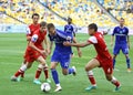 Football game Dynamo Kyiv vs Metalurh Zaporizhya Royalty Free Stock Photo