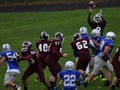 Football game in Leicester Mass Wolverines Royalty Free Stock Photo