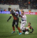 Football game Shakhtar Donetsk vs Bayern Munich Royalty Free Stock Photo