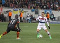 Football game Shakhtar Donetsk vs Bayern Munich Royalty Free Stock Photo