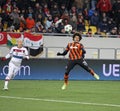 Football game Shakhtar Donetsk vs Bayern Munich Royalty Free Stock Photo