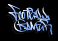FOOTBALL GAMER word graffiti tag style