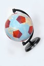 Football - globe Royalty Free Stock Photo