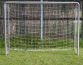 Football goal without a goalkeeper Royalty Free Stock Photo