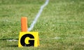 Football goal markers Royalty Free Stock Photo