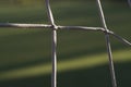 Torn football goal net close up. Royalty Free Stock Photo