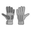 Football goalkeeper gloves icon