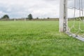 Football goalpost and net detail