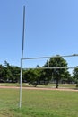 Football goalposts in the park