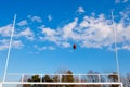 Football Going Through Goal Post