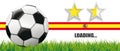 Football Grass Spain Flag Header 2 Stars Loading