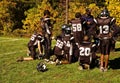 Football Half-time Pep Talk - 2 Royalty Free Stock Photo