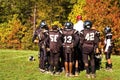 Football Half-time Pep Talk - 3 Royalty Free Stock Photo