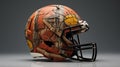 Nature-inspired Camouflage Football Helmet With Photorealistic Accuracy