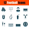 Football Icon Set Royalty Free Stock Photo